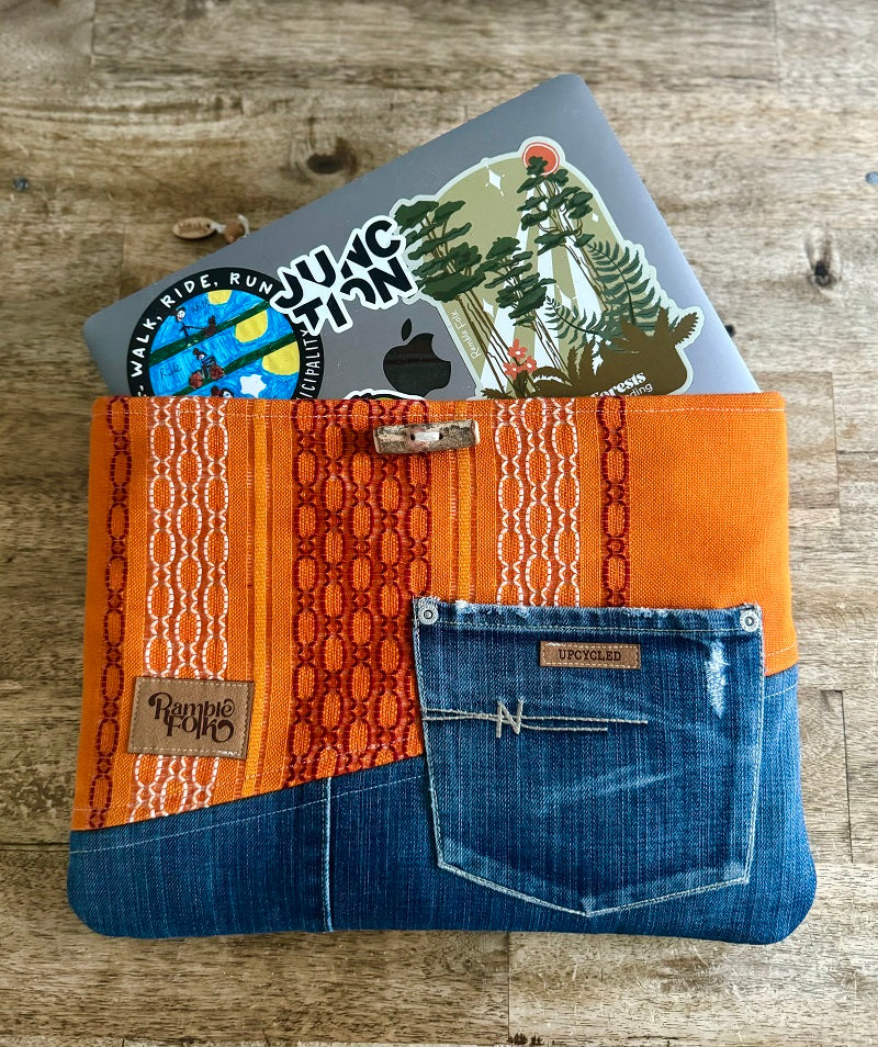 Upcycled Laptop Cover