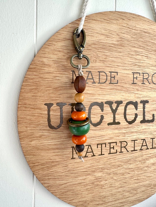 Upcycled Bead Keyring